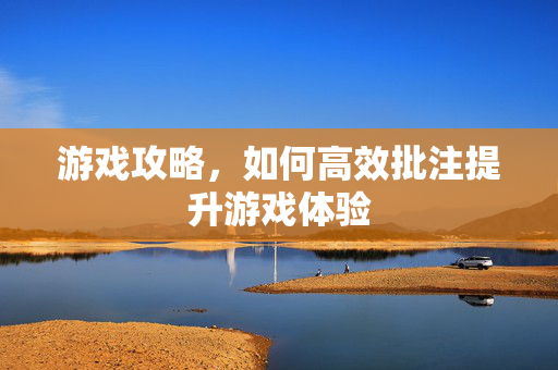 游戏攻略，如何高效批注提升游戏体验