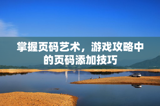 掌握页码艺术，游戏攻略中的页码添加技巧