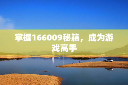 掌握166009秘籍，成为游戏高手-第1张图片-SK游戏资讯网