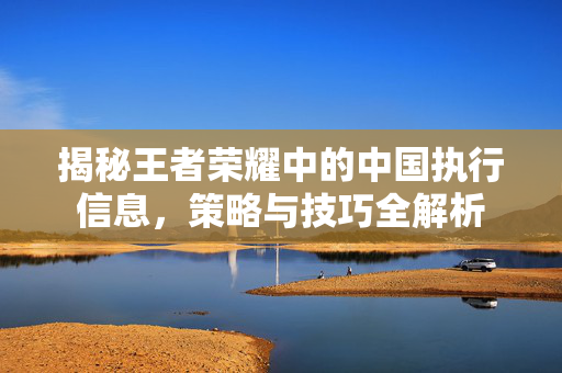 揭秘王者荣耀中的中国执行信息，策略与技巧全解析-第1张图片-SK游戏资讯网
