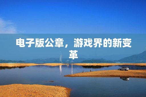 电子版公章，游戏界的新变革