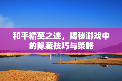 和平精英之迹，揭秘游戏中的隐藏技巧与策略