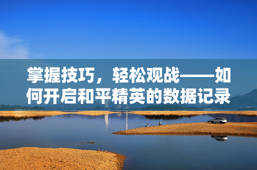 掌握技巧，轻松观战——如何开启和平精英的数据记录功能