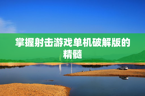 掌握射击游戏单机破解版的精髓