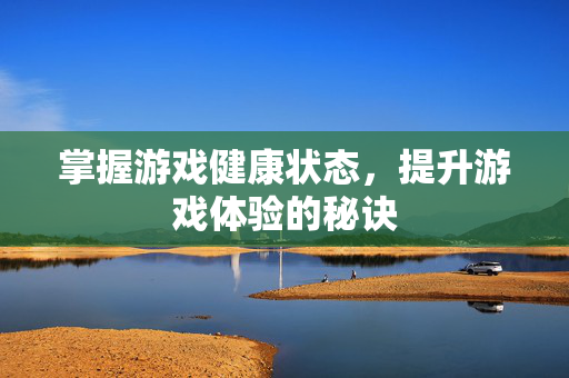 掌握游戏健康状态，提升游戏体验的秘诀