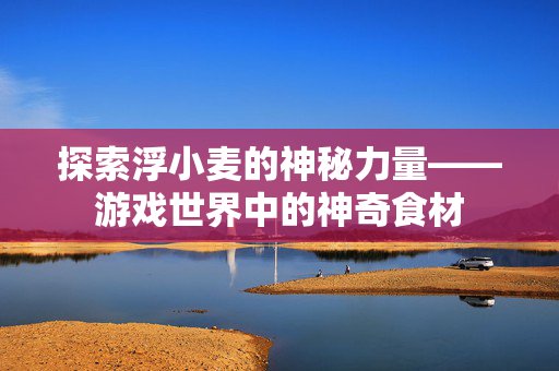 探索浮小麦的神秘力量——游戏世界中的神奇食材