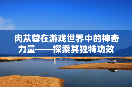 肉苁蓉在游戏世界中的神奇力量——探索其独特功效