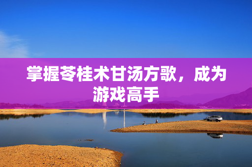 掌握苓桂术甘汤方歌，成为游戏高手