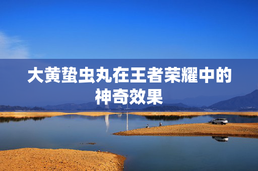 大黄蛰虫丸在王者荣耀中的神奇效果