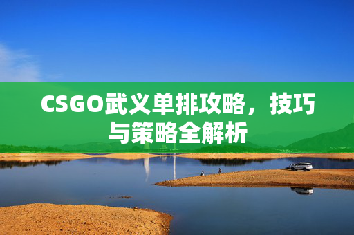CSGO武义单排攻略，技巧与策略全解析