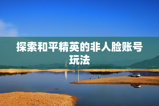 探索和平精英的非人脸账号玩法