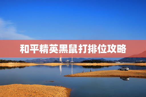 和平精英黑鼠打排位攻略