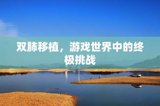 双肺移植,游戏世界中的终极挑战-第1张图片-SK游戏资讯网 双肺移植,游戏世界中的终极挑战-第1张图片-SK游戏资讯网