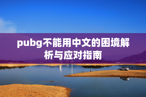 pubg不能用中文的困境解析与应对指南