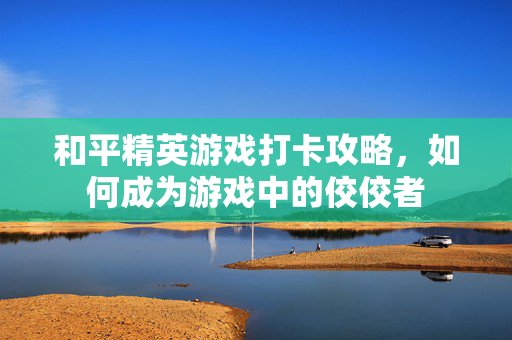 和平精英游戏打卡攻略，如何成为游戏中的佼佼者