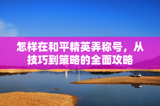 怎样在和平精英弄称号，从技巧到策略的全面攻略