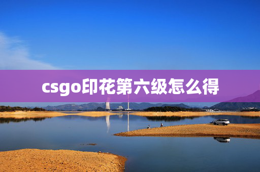 csgo印花第六级怎么得