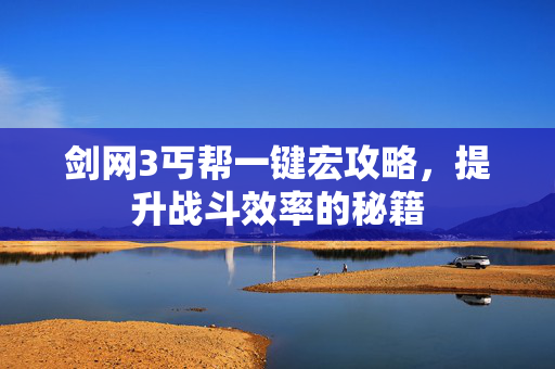 剑网3丐帮一键宏攻略，提升战斗效率的秘籍