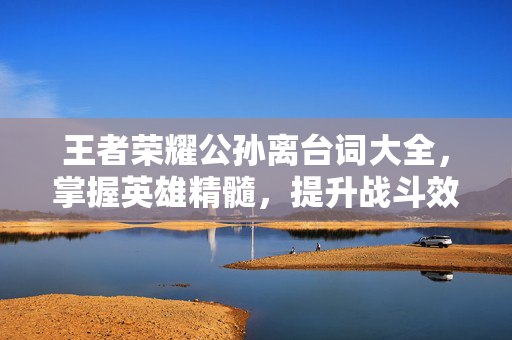 王者荣耀公孙离台词大全，掌握英雄精髓，提升战斗效率