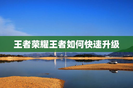 王者荣耀王者如何快速升级