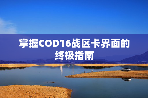 掌握COD16战区卡界面的终极指南