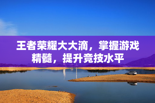 王者荣耀大大滴，掌握游戏精髓，提升竞技水平