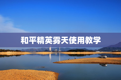 和平精英雾天使用教学