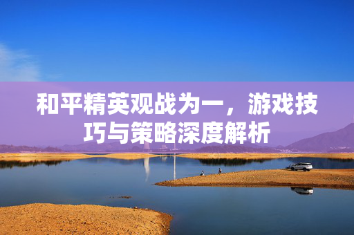 和平精英观战为一，游戏技巧与策略深度解析
