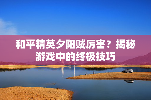 和平精英夕阳贼厉害？揭秘游戏中的终极技巧