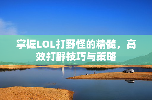 掌握LOL打野怪的精髓，高效打野技巧与策略