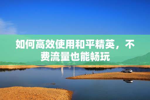 如何高效使用和平精英，不费流量也能畅玩