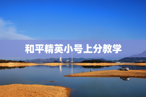和平精英小号上分教学