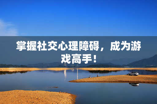 掌握社交心理障碍，成为游戏高手！