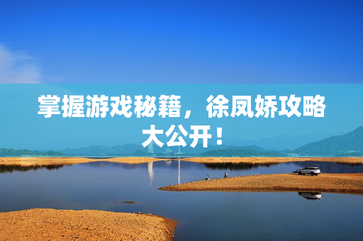 掌握游戏秘籍，徐凤娇攻略大公开！