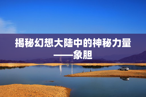 揭秘幻想大陆中的神秘力量——象胆